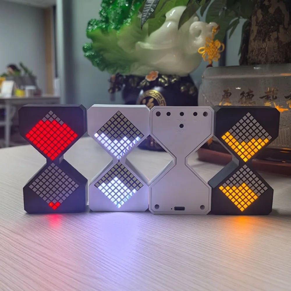 Cyber Style LED Electronic Hourglass with Gravity Sensing 1-30 Min Timer DIY Digital Sand Clock Technology Sense Decompress