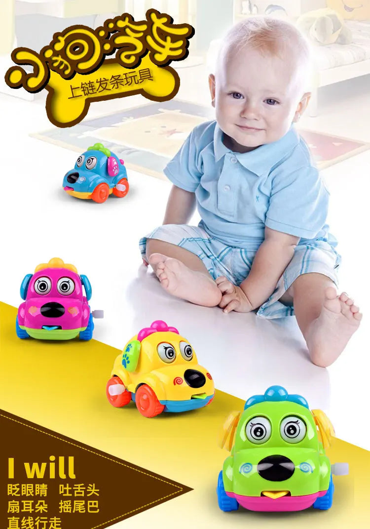 New Clockwork Toy Cartoon Winding Creative Cute Chain up car Small Animal Gift