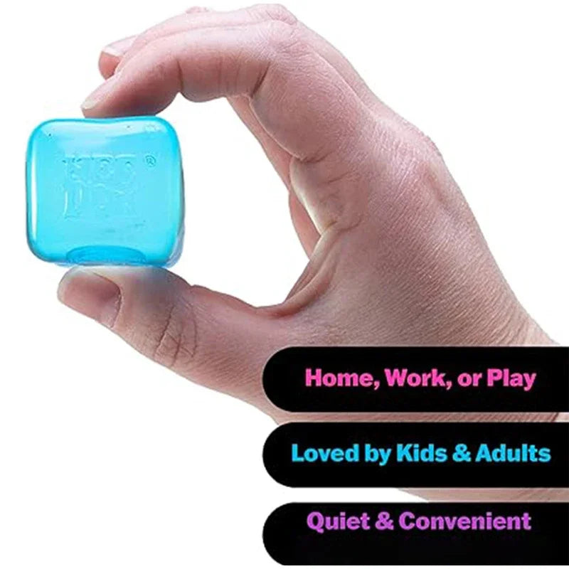 NeeDoh Jellyfish Ice Pop Cube Squishy Toy Stress Relief Toys Cute Healing Squishy Sensory Toys