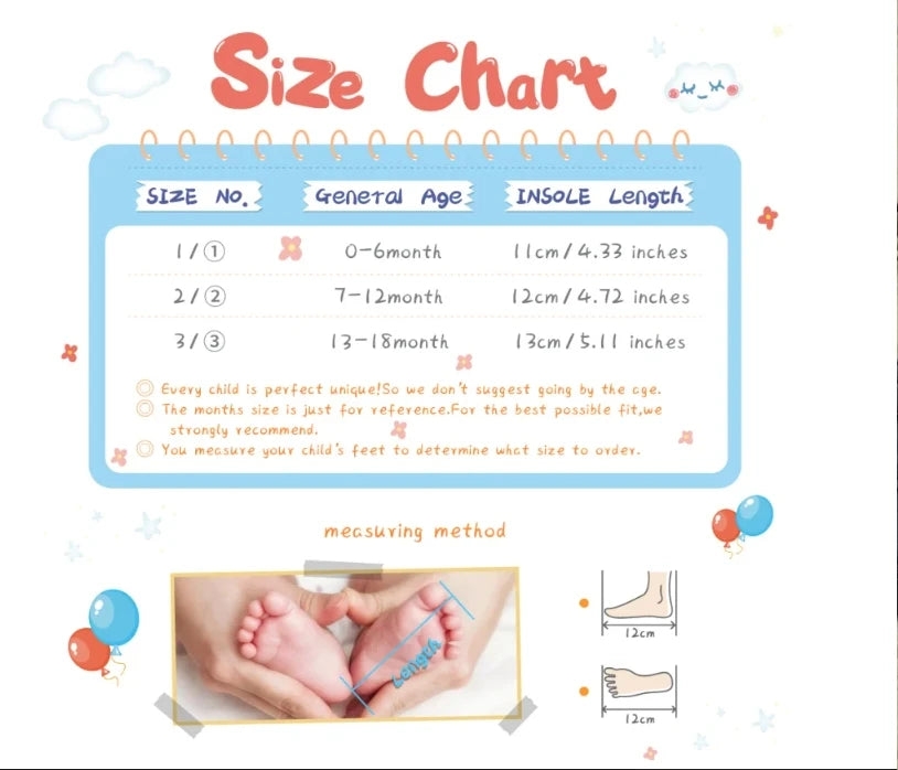 Casual Baby Shoes Infant Baby Girl Crib Shoes Cute Soft Sole Prewalker Sneakers Walking Shoes Toddler First Walker 0-18Month