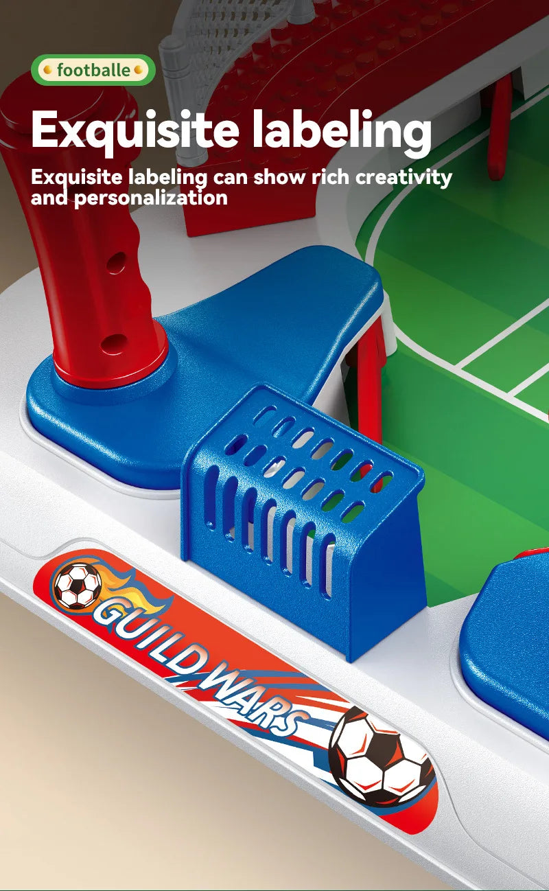 Mini Tabletop Soccer Game Double Flip Control High Barrier Foosball Board Game for Adults Indoor Entertainment Football Toy