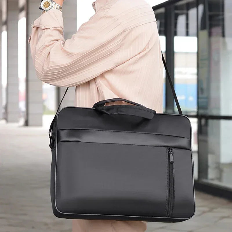 15.6 Inch Men's Handbags Laptop Bag Outdoor Business Trip Black Portable Large Capacity Computer Organizer Bags Мужская сумка 가방