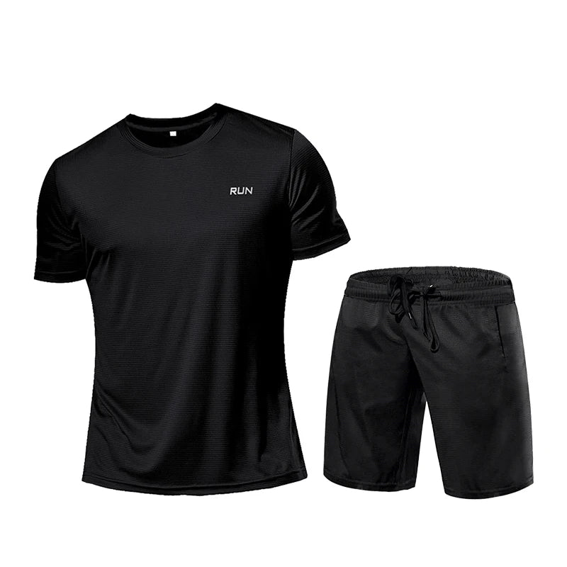 Men's Sportswear Tracksuit Gym Compression Clothing Fitness Running Set Athletic Wear T Shirts Ropa Deportiva Hombre Camisetas