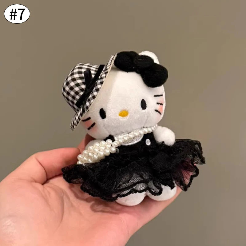 Kawaii Hello Kitty Keychain Cute Cartoon Bag Pendant Plush Doll Charms Car Key Ring Backpack Accessories Women Girl Gifts
