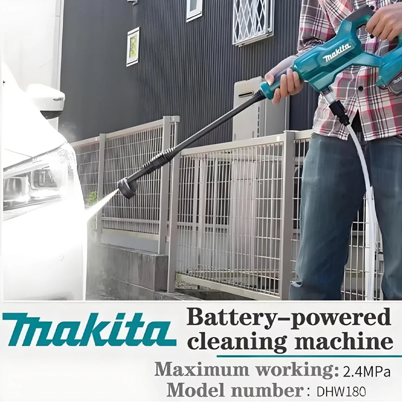 2026 new model Makita DHW180 Battery High Pressure Washer 18V Cordless Portable Cleaning Device High Flow Rate Power Tool