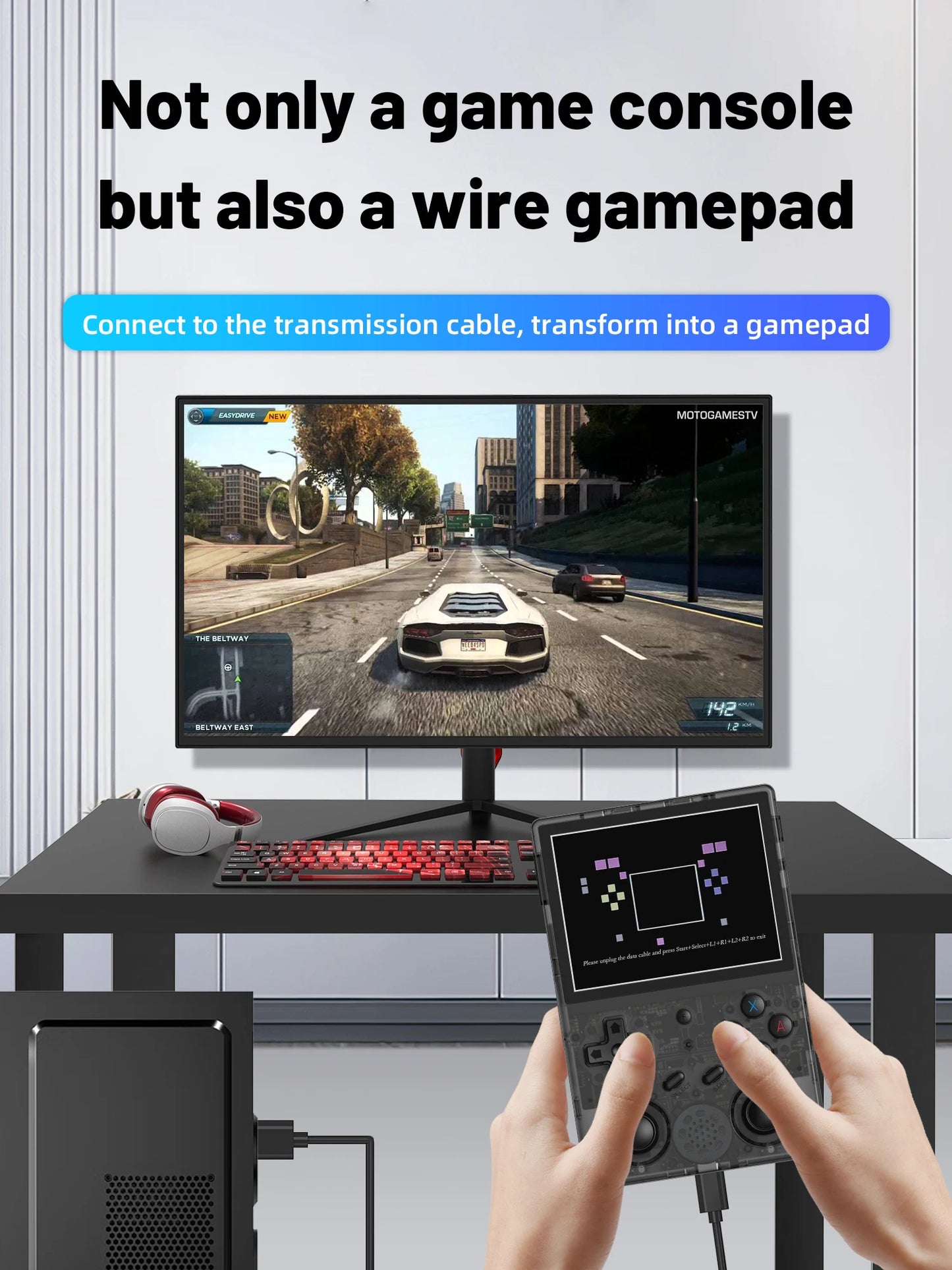 ANBERNIC RG353V RG353VS Handheld Gam Console 3.5'' IPS Screen HDMI Output Android Linux OS Built-in Retro Emulator Player Gifts