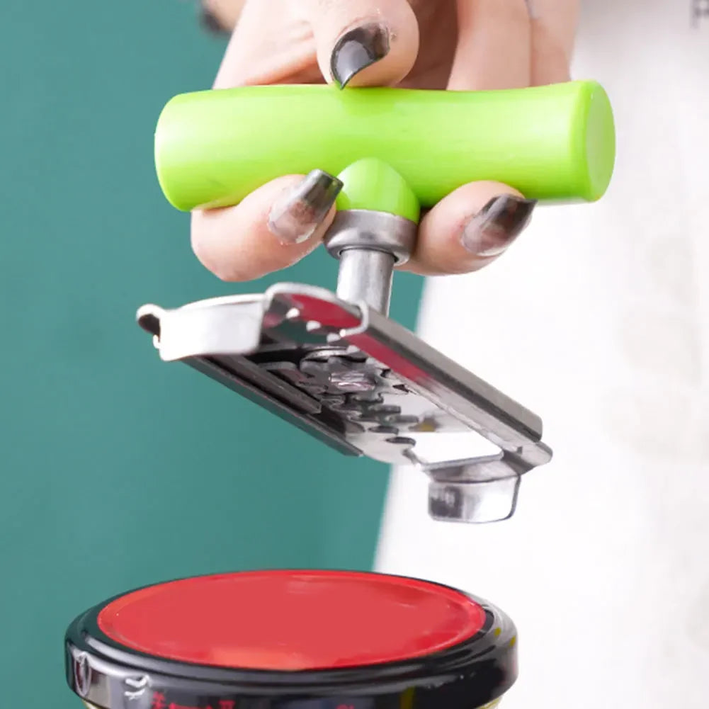 Stainless Steel Multi-Use Jar Opener | Adjustable Labor-Saving Tool for Bottle Caps  Can Lids | Commercial Kitchen & Home Gadget