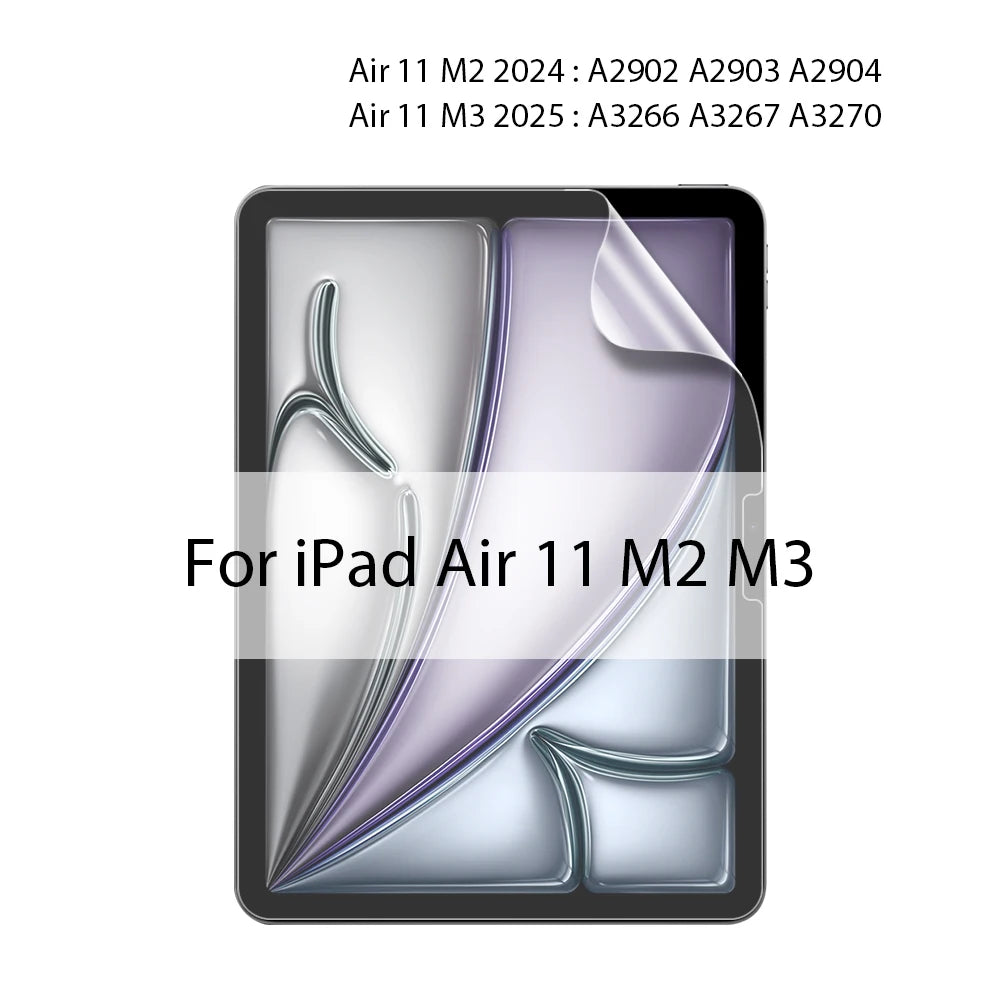 Matte Screen Protector For iPad A16 Pro 13 11th M4 M5 12.9 Air 11 M2 M3 5 4 3 10 9 9th 10th Generation Mini 6 7 Like Paper Film
