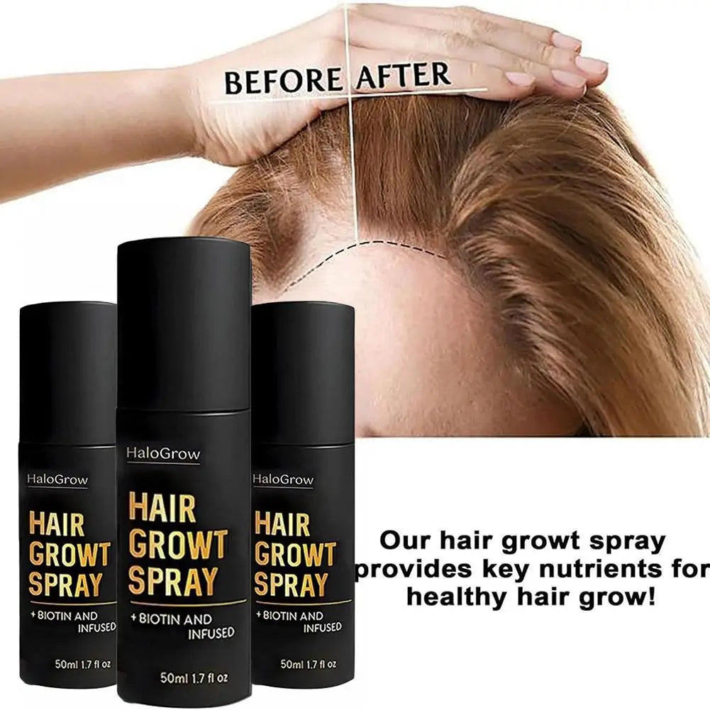 50ml Hair Growth Spray Promotes Hair Follicle Health Melanin Production Hair Thickening Treatment For Men Women Hair Care