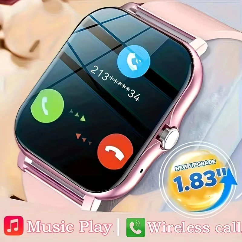 LAXASFIT 2026 Smart Watch 1.83 Inch HD Display Answer Make Call Message Preview Sport Modes DIY Dial Weather Forecast Men Women