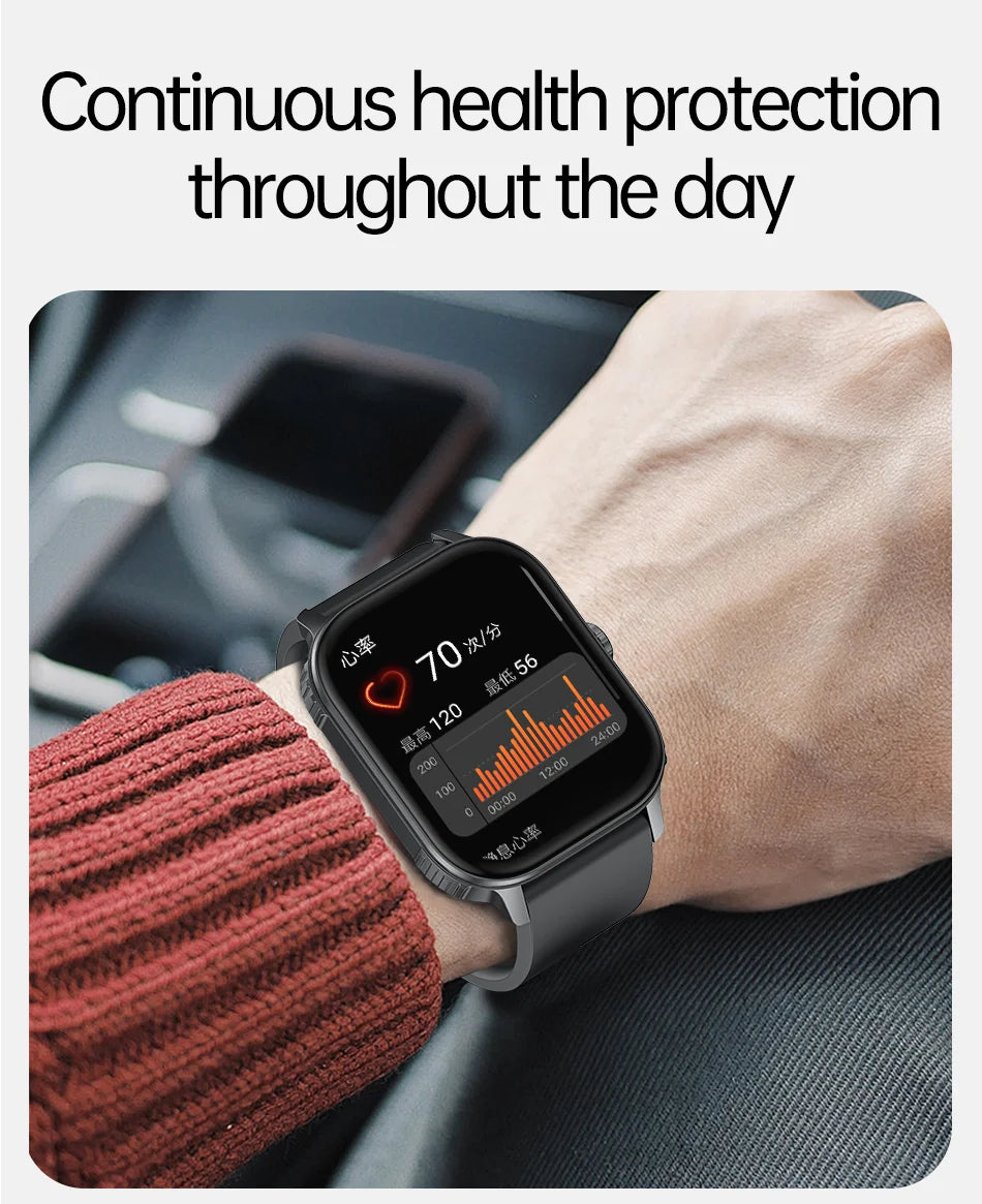 2026 2.04-inch Ultra Smart Watch For Men Women 1000mAh High Capacity Battery Outdoor Sports Fitness Health Monitoring Smartwatch