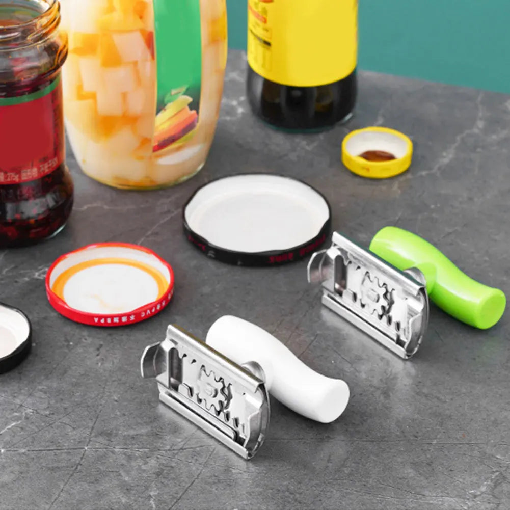Stainless Steel Multi-Use Jar Opener | Adjustable Labor-Saving Tool for Bottle Caps  Can Lids | Commercial Kitchen & Home Gadget