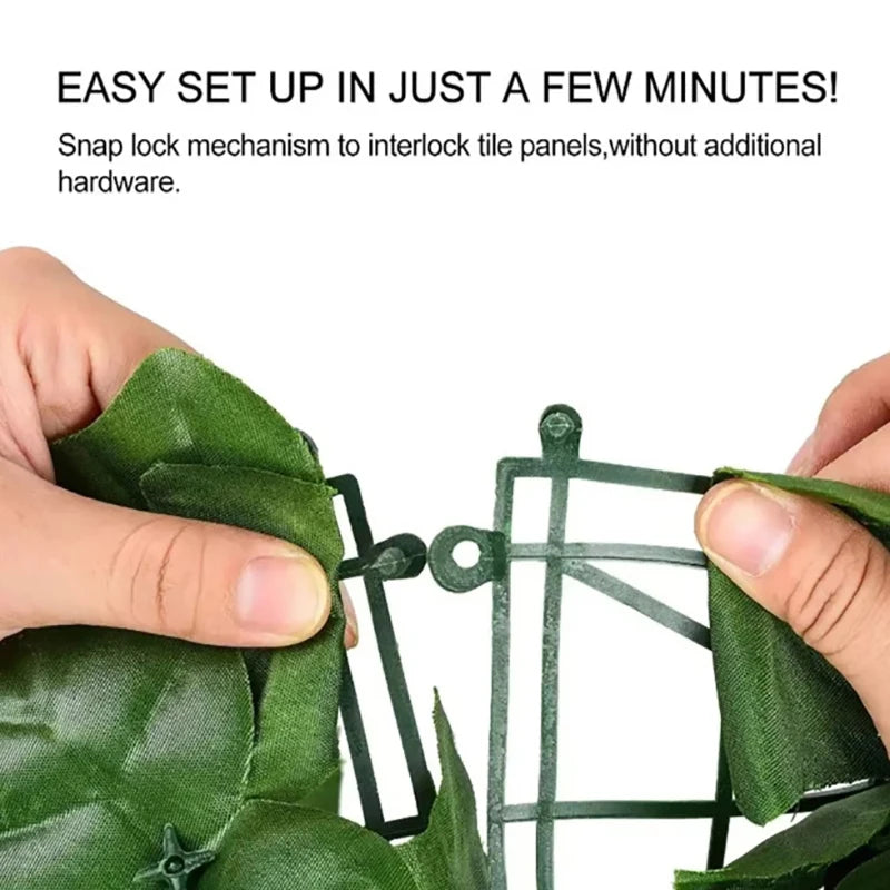 For Home Outdoor Garden Balcony Decoration 0.5X3m Artificial Ivy Hedge Green Leaf Fence Panels Faux Privacy Fence Screen