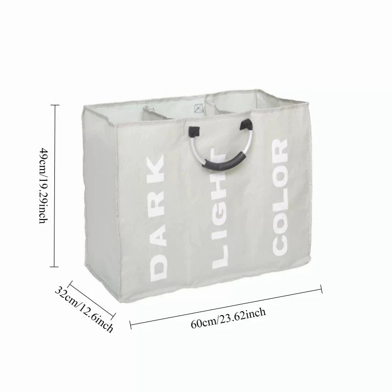 Oxford Cloth Foldable Laundry Hamper with Handles for Dirty Clothes Storage and Organization