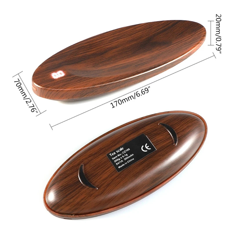 Pocket Mini Scale Jewelry Tea Weighing Tool Portable Digital Scale Multifunction 200g / 0.1g Electronic Digital Scale