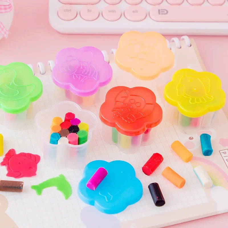12 Boxes DIY Colorful Clay Handmade Plasticine Toy for Kids Birthday Party Favors Kindergarten Rewards Goodie Bag Pinata Fillers