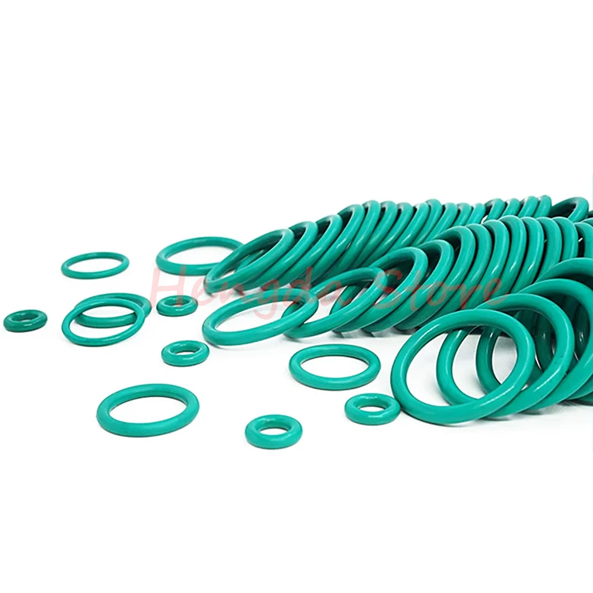Green FKM O-Rings Cross Section CS 4.5mm OD 16-700mm Fluorine Rubber O Ring Sealing Washer Gasket Oil Resistant Acid & Alkali