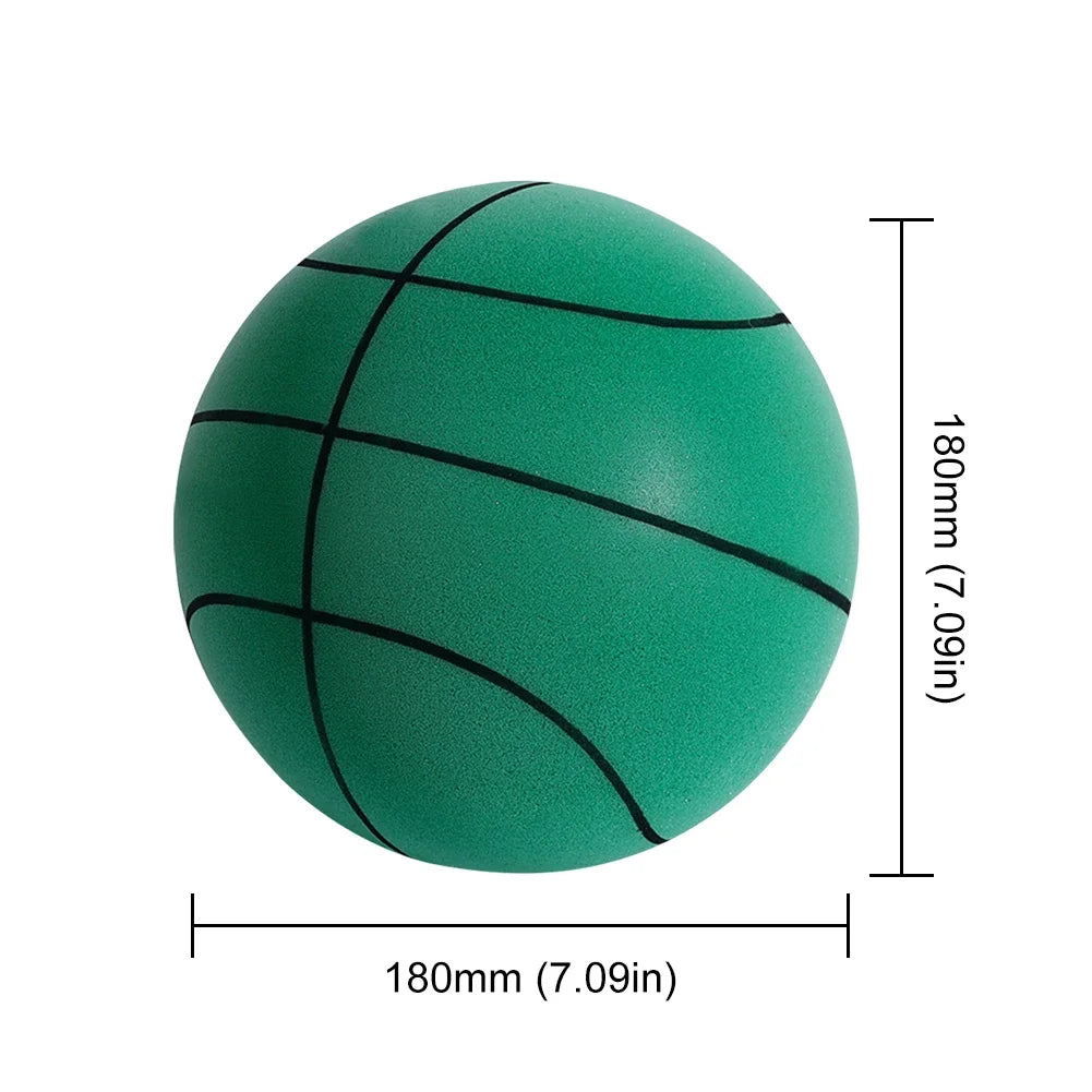 Kids Indoor Silent Basketball Ball 24/21/18cm High-Resilience Foam Silent Basketball Size 7 Lightweight Small Basketball Basket