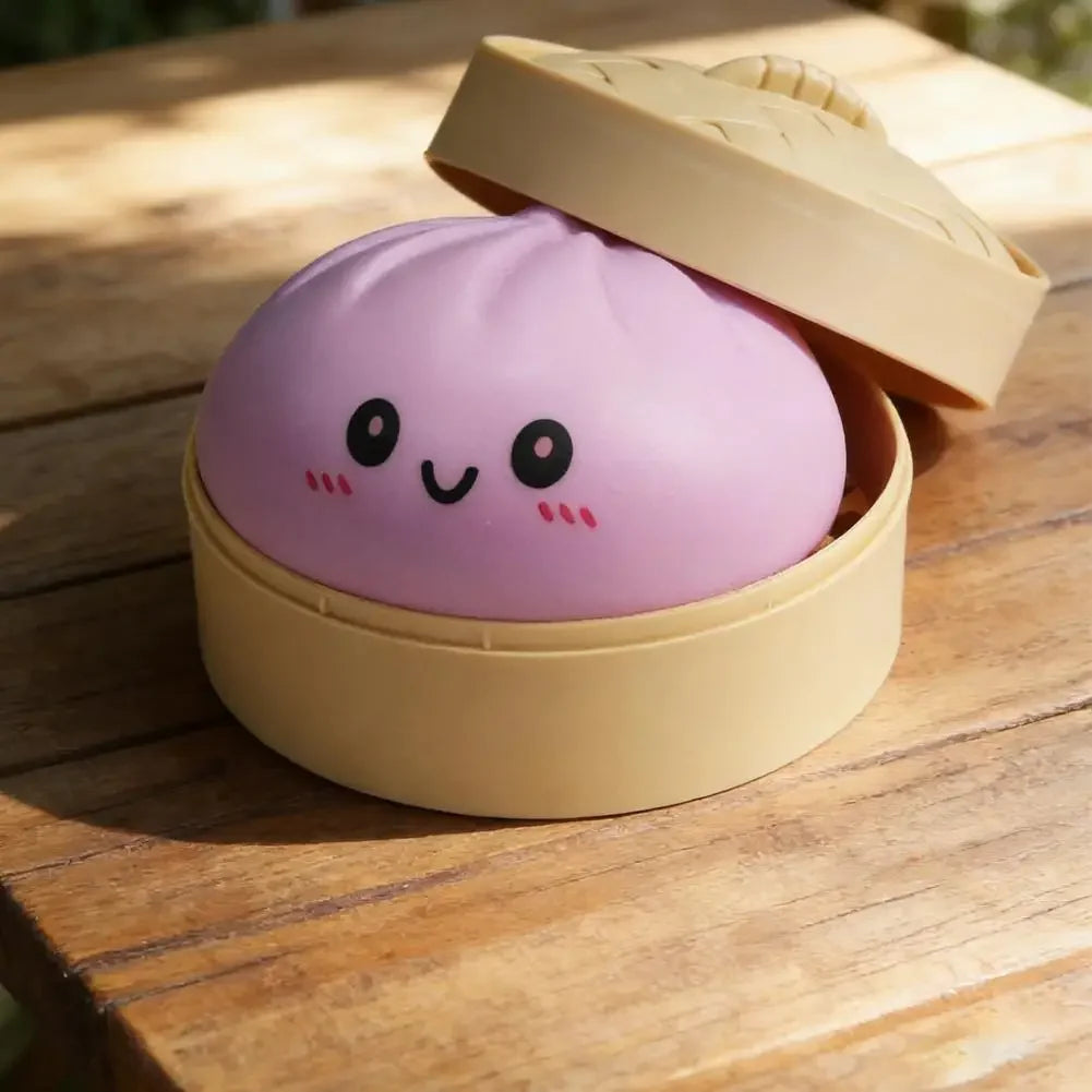Colorful Dumpling Squishes Stress Balls Reusable Low Rebound Decompression Toys Dough Ball Unique Home Decoration Gifts