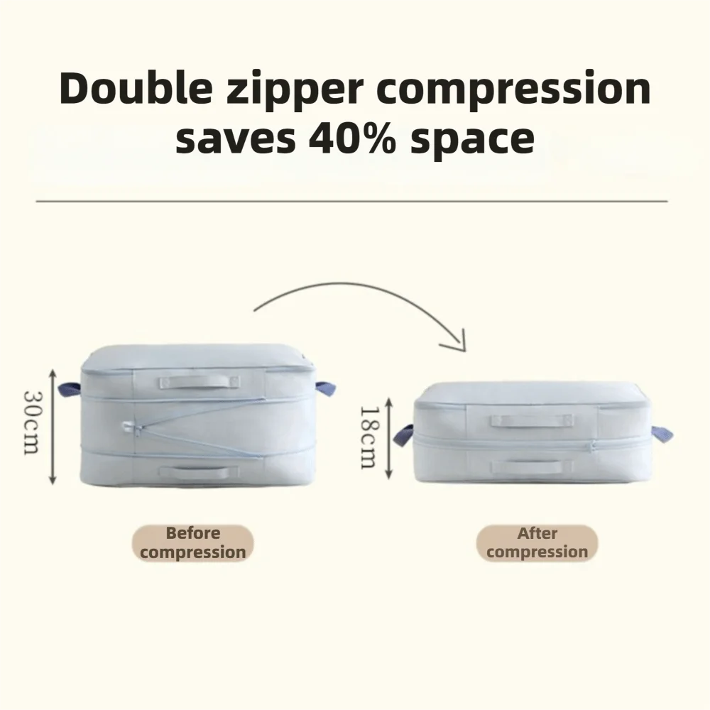 Large Capacity Compression Storage Bags Compression Function Durable Clothes Organizer Reusable Moving Packing Bag For Quilt