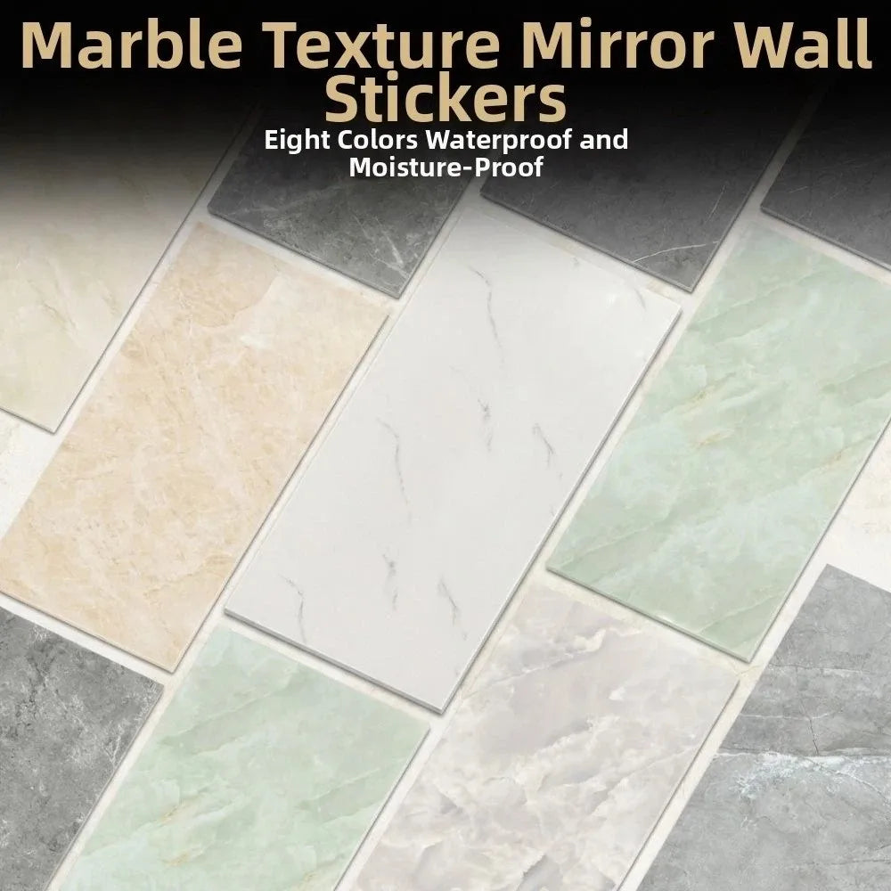 30x60cm Self Adhesive Tile Sticker Imitation Ceramic Tile Waterproof Imitation Marble Wall Sticker Moisture-Proof