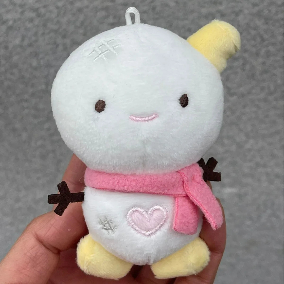 10cm Kpop DRAMA KARINA Same Plush Ning Winter Cartoon Cute White Snow Man Soft Animals Dolls Keychains Key Rings Bag Pendants