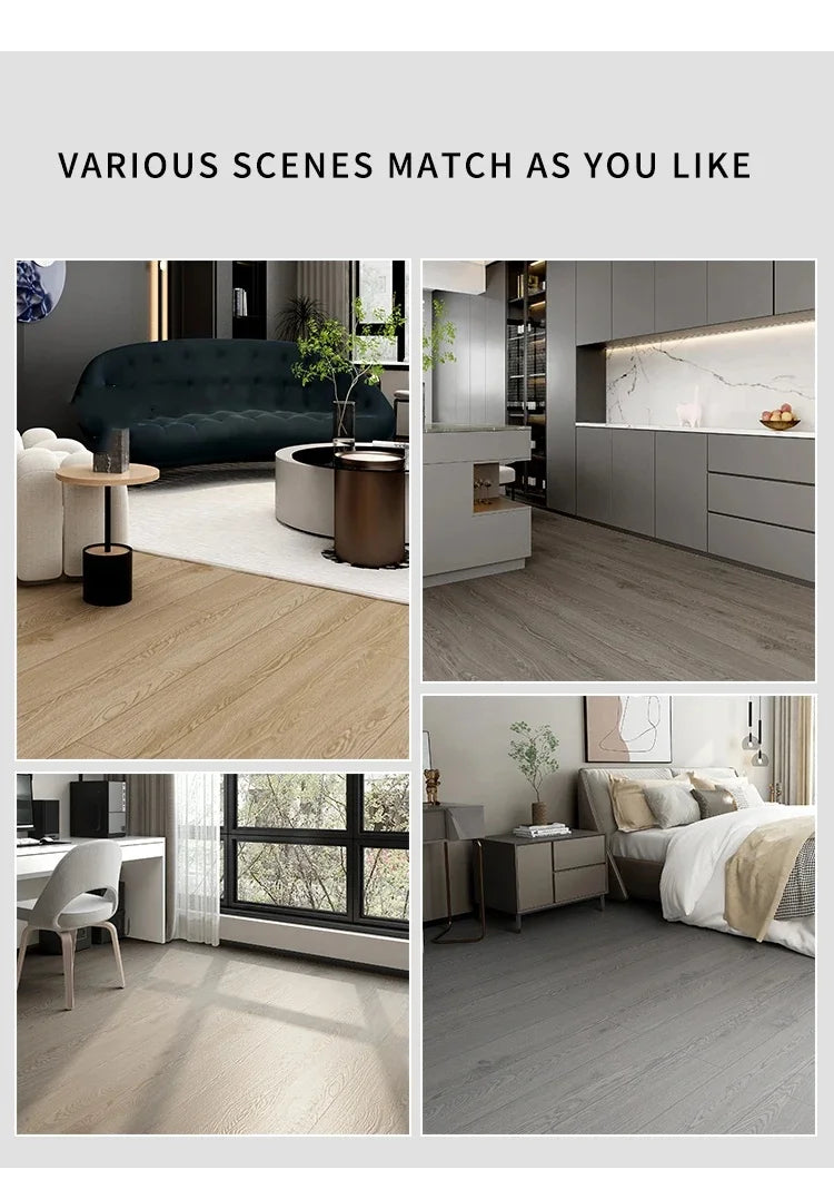 Vinyl Flooring Roll 15.7"W X 118"L/ 12.9 Sq.Ft, Peel and Stick Wall Tiles Vinyl Plank Flooring for Any Room, Easy DIY
