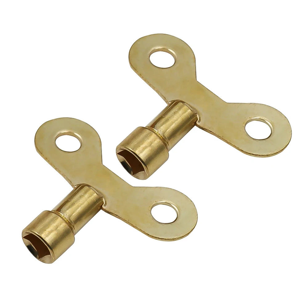 4Pcs Plumbing Hole Faucet Key Radiator Water Valve Tap 6mm Square Socket Special Lock Wrench Iron For Air Valve Plumbing Tool