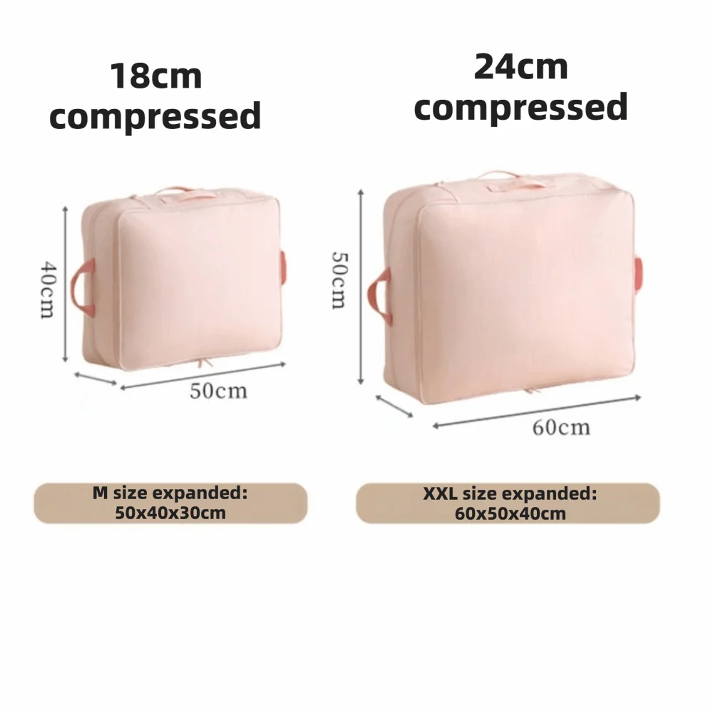 Large Capacity Compression Storage Bags Compression Function Durable Clothes Organizer Reusable Moving Packing Bag For Quilt