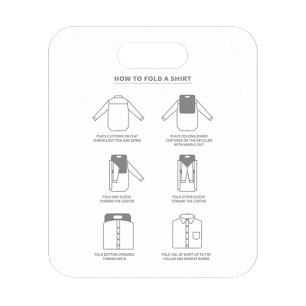 68cm/48cm Plastic Clothes Folding Board Durable Kids Laundry Folder Easy and Fast Shirt Folding Board Home Storage Tool for Kids