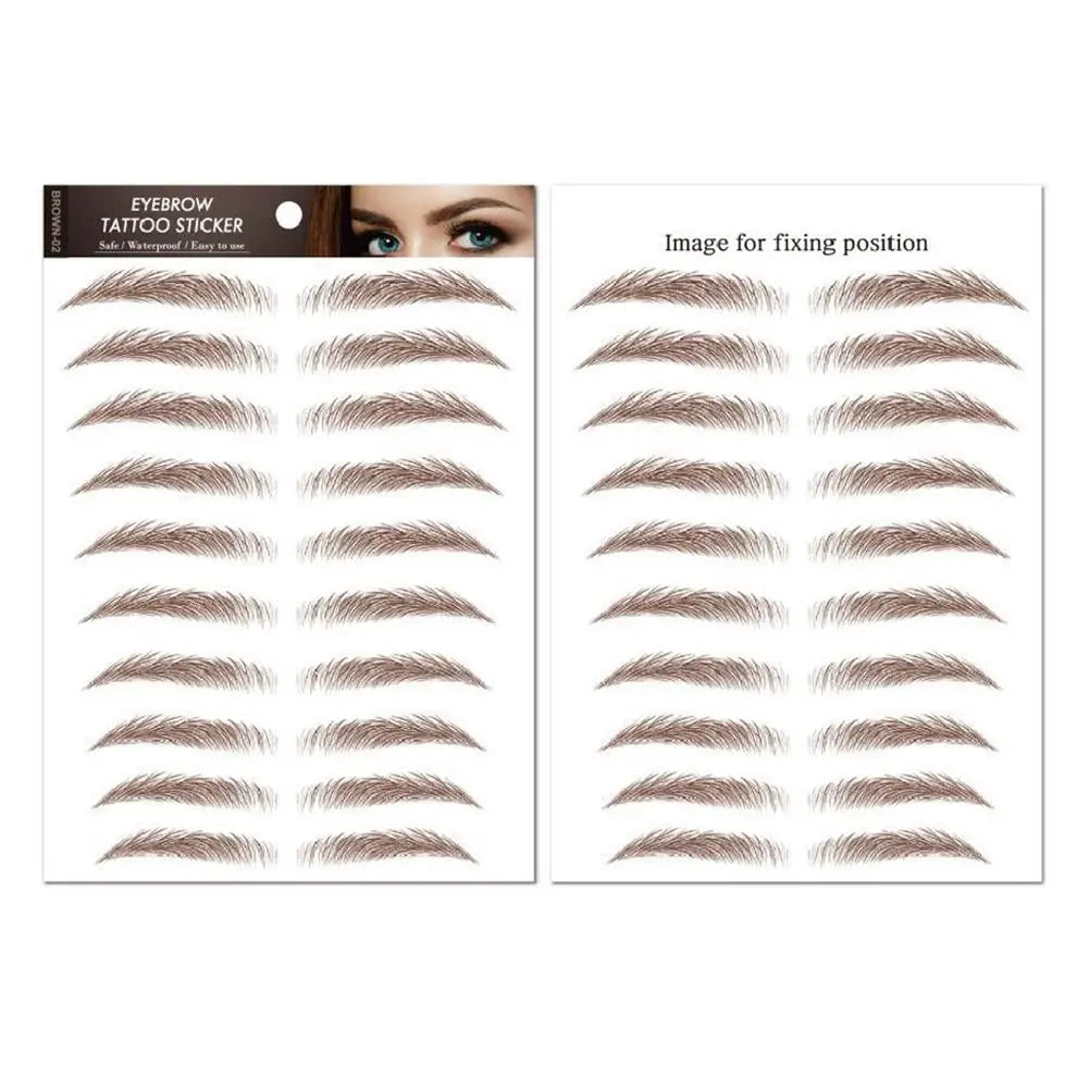 6D Hair Like Eyebrows Stickers Makeup Waterproof Eyebrow Eyebrow Long Natural Hair-liked Authentic Eyebrow Tattoo Sticker