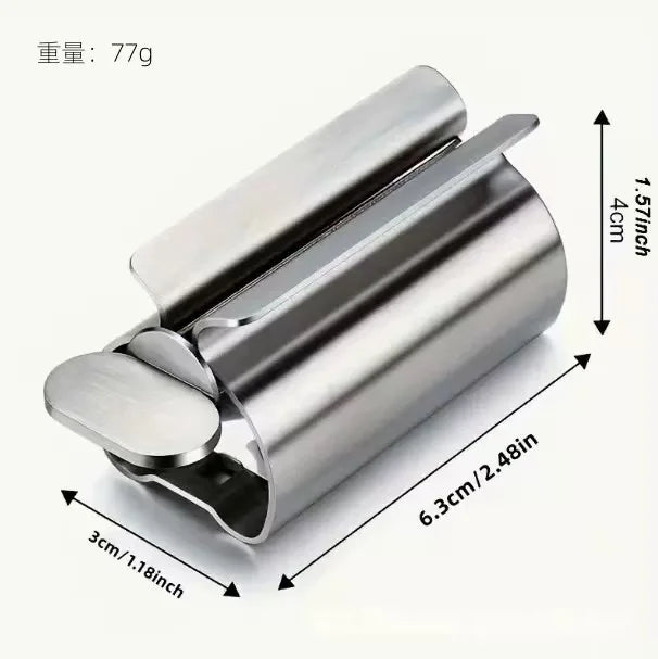 1/2PCS Toothpaste Squeezer Tube Roller Stainless Steel Wringer Roller Rotate Dispenser for Cosmetics Bathroom Accessories