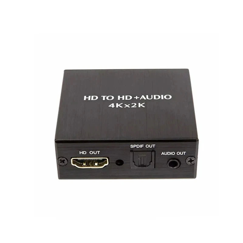 4K x 2K Video Audio Extractor HDTV to 3.5MM Audio Converter SPDIF Optical TOSLINK Stereo Out Splitter Adapter