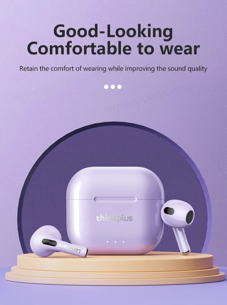 Lenovo LP40 II Earphones Original LP40 plus TWS Wireless Bluetooth 5.3 Headphones Sport Noise Reduction Touch Control Earbudss