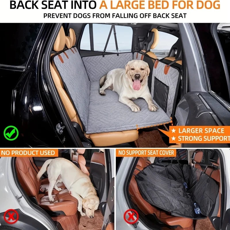 2026 Hot Dog Seat Cover Car Pet Seat Cover Waterproof Pet Seat Cover Hammock Scratch-Proof Non-Slip Durable Soft Pet Backseat Co