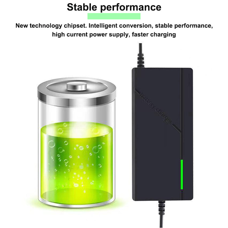 72V Charger 5A 20S Lithium-ion Battery Pack Charger 84V 5A Intelligent Fast Charging EU / US Plug With Cooling Fan