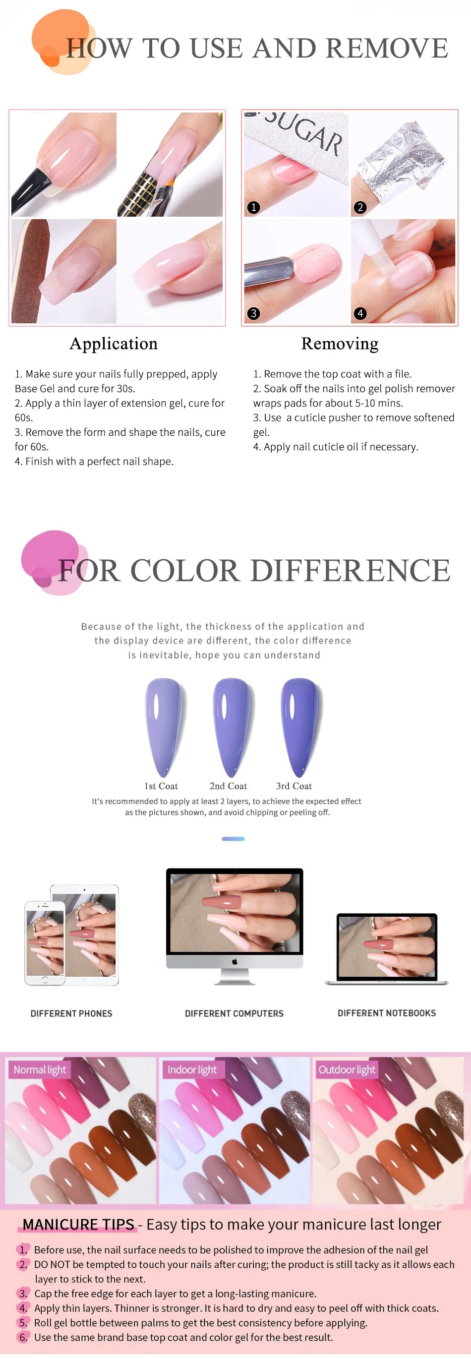 UR SUGAR 150g Extension Jelly Nude Pink Rose Red Quick Extension Gel Nail Polish Nail Extension UV LED Manicure Soak Off