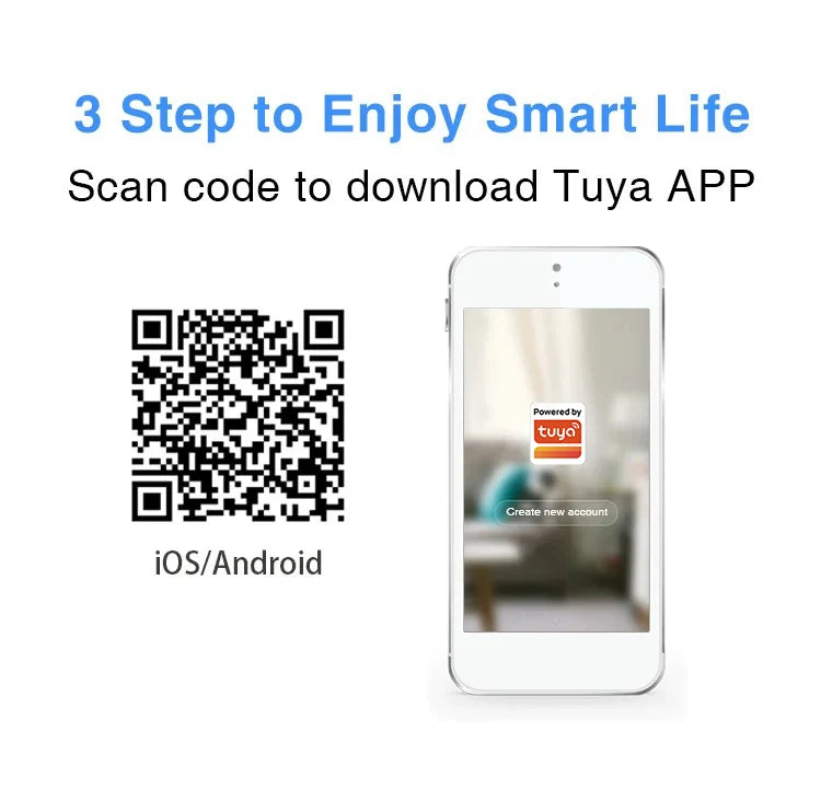 Tuya Smart WiFi Door Sensor Smart Home Open Close Detector Smartlife App Control Notification Compatible with Alexa Google Home