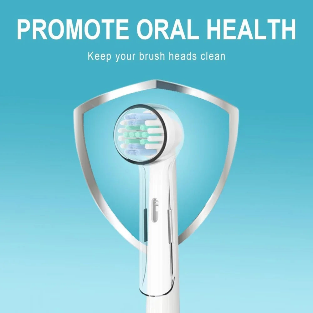 Toothbrush Dustproof Covers Caps Compatible with Braun Oral B Electric Toothbrush Round Replacement Brush Heads Series Protector