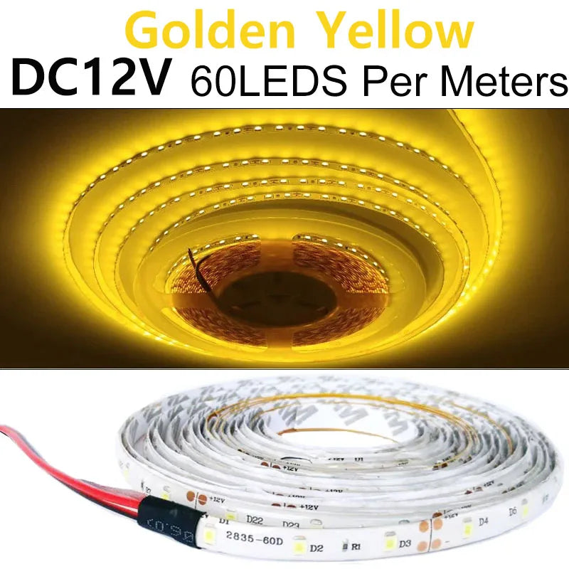 LED Strip light 12V 0.5m 1m 2m 3m 4m 5m SMD Flexible 60leds/m Waterproof non/IP65 LED Diode Tape