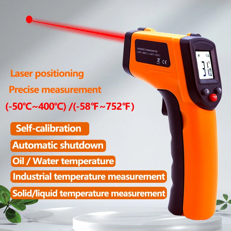 Digital Infrared Thermometer Laser termometro Pyrometer Gun Non-Contact Laser Temperature Meter gauge Tools -50~400℃
