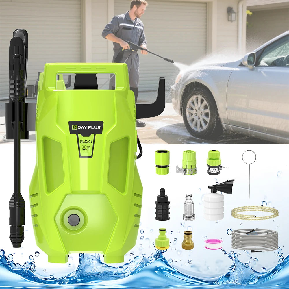 2300W Electric High Pressure Washer 480Bar PSI Power Jet Wash Patio Car Jet Washers,7m Hose & 5.5m Power Cord, Adjustable Nozzle