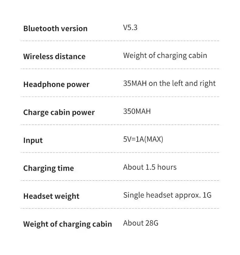 X55 Invisible Sleep Wireless Earphone TWS Bluetooth 5.3 Headphones Hidden Earbuds IPX5 Waterproof Noise Reduction Sports Headset