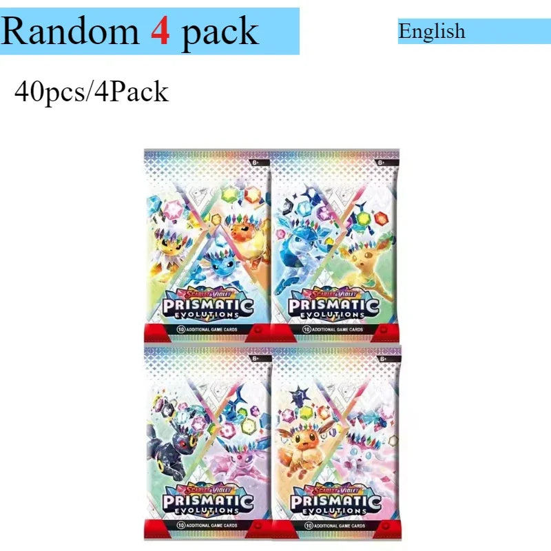 Pokémon Card 360 Pcs/Box English Brilliant Stars 151 Prismatic Evolutions PARADOX RIFT Battle Transaction Card Game Popular Gift