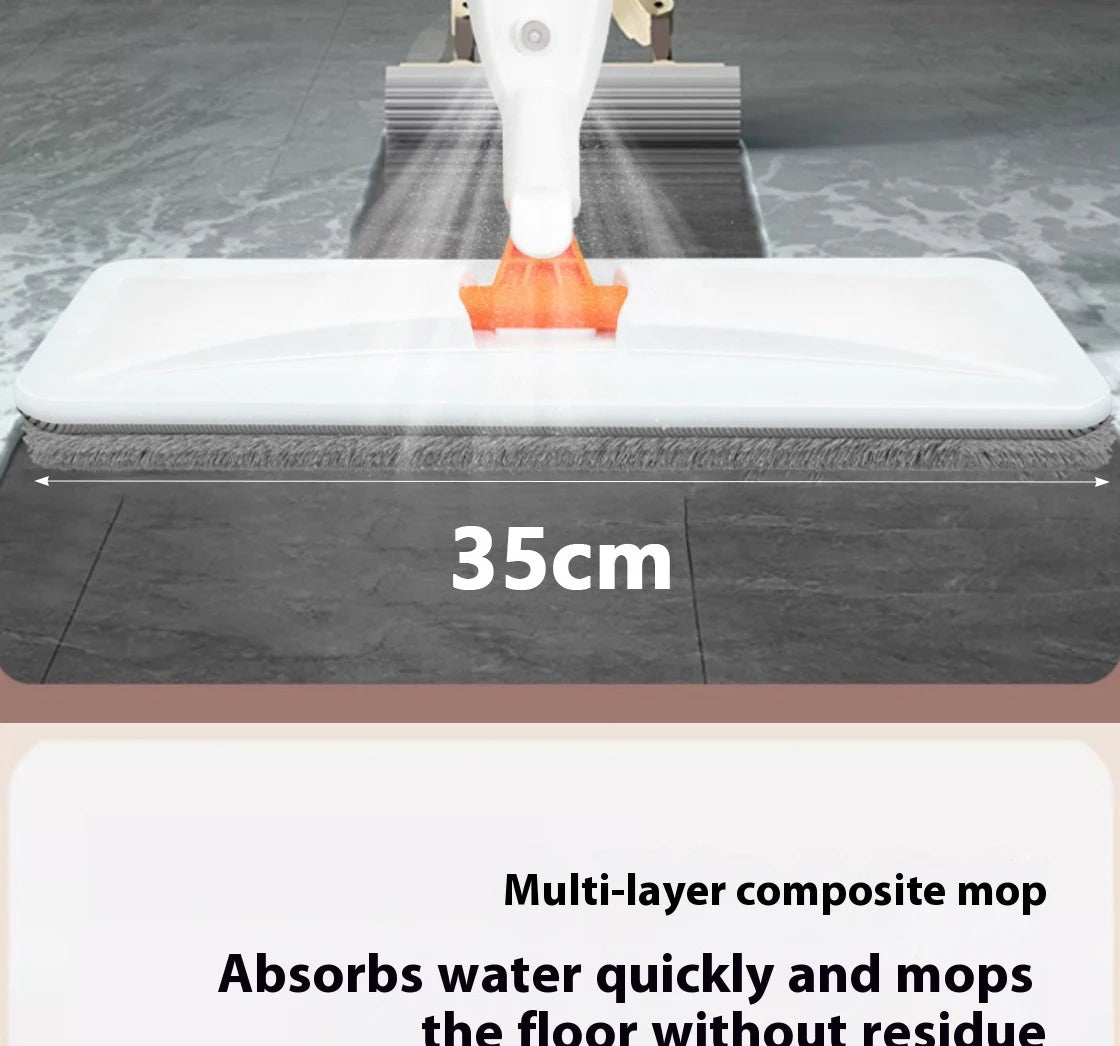 New Large Household Spray Mop With Replaceable Microfiber Pad For Wet And Dry Cleaning Microfiber Pads Rotating Spray Mop Broom