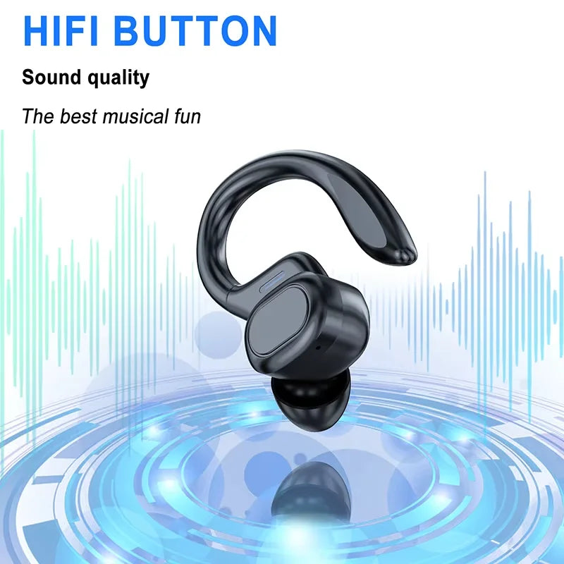 Lenovo Original Sports Wireless Earphones Ear Hanging Running Bluetooth Earphones Digital Display Noise Reduction Earphones