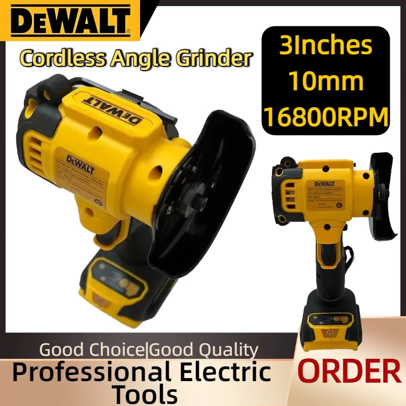 DEWALT Cordless Angle Grinder 3 Inch Mini Polishing Grinding Machine Electric Cutting Tool For 18V 20V Li-ion Battery