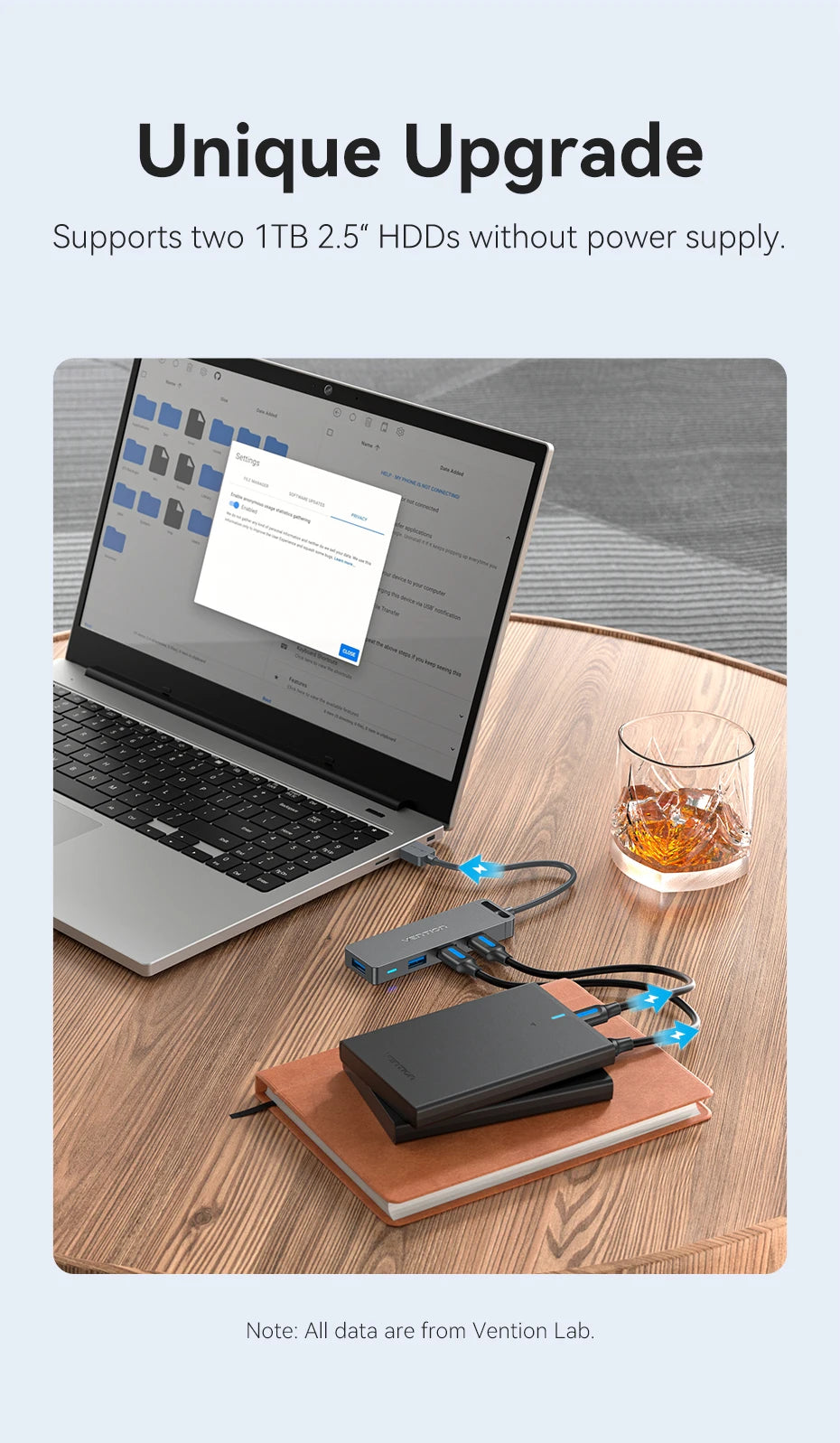 Vention USB Hub High Speed 4 Ports Multi USB 3.0 to USB 3.0 Hub Splitter Adapter for MacBook Pro iPad Pro Xiaomi Lenovo USB Hub