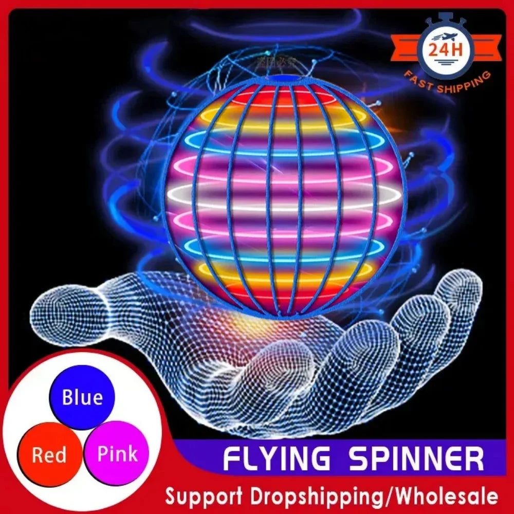 Flying Ball Toy 2026 Hand Controlled Boomerang Hover Ball Toys Fidget Flying Spinner with Magic Lights