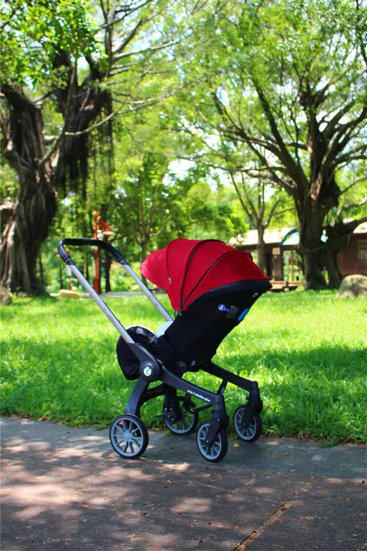EU STOCK Foldable Lightweight baby stroller Multifunctional Four Wheels poussette bebe 3 en 1 Portable baby wagon